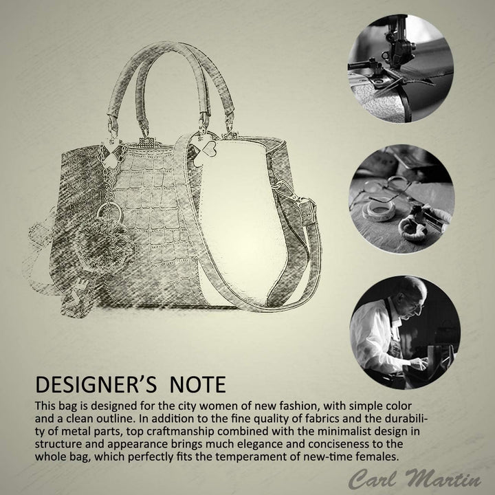 NICOLE & DORIS Damen Handtasche Umhängetasche Henkeltasche Kuriertasche Elegant Damen Handtaschen mi