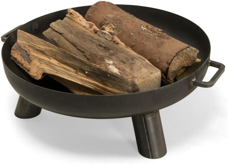 DECORAS Stahl-Feuerschale (Durchmesser: 55 cm/Höhe: 22 cm) - Feuerstelle - Feuerkorb Made in Germany