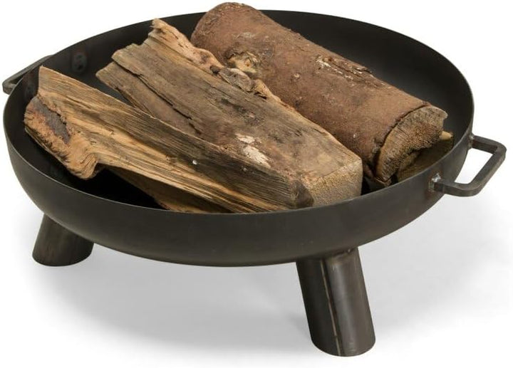 DECORAS Stahl-Feuerschale (Durchmesser: 55 cm/Höhe: 22 cm) - Feuerstelle - Feuerkorb Made in Germany