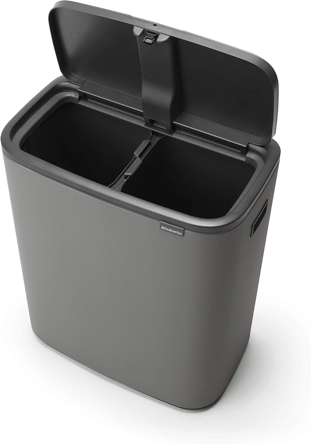 Brabantia 221460 Bo Touch Bin – 2 x 30 Liter Inneneimer (Mineralbeton grau) Abfalleimer / Recycling