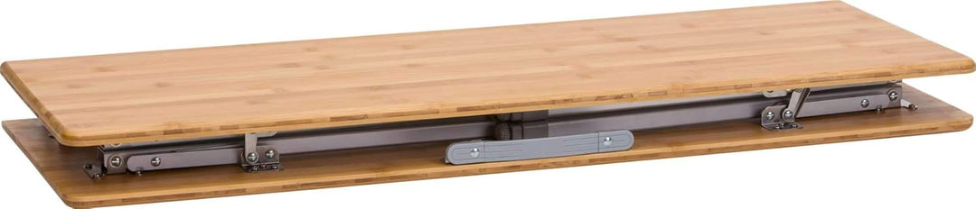 Berger leicht Klapptisch │ Campingtisch Bambus Klappbar Gartentisch Holz │ höhenverstellbar 100x72 c