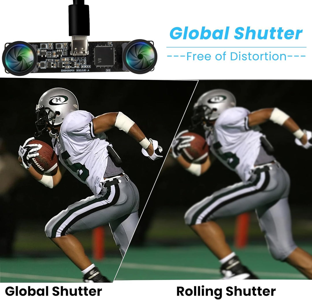 ELP 3D Stereo USB Kamera 120 fps Global Shutter Drucker Kameramodul mit 120 Grad ohne Verzerrung Syn