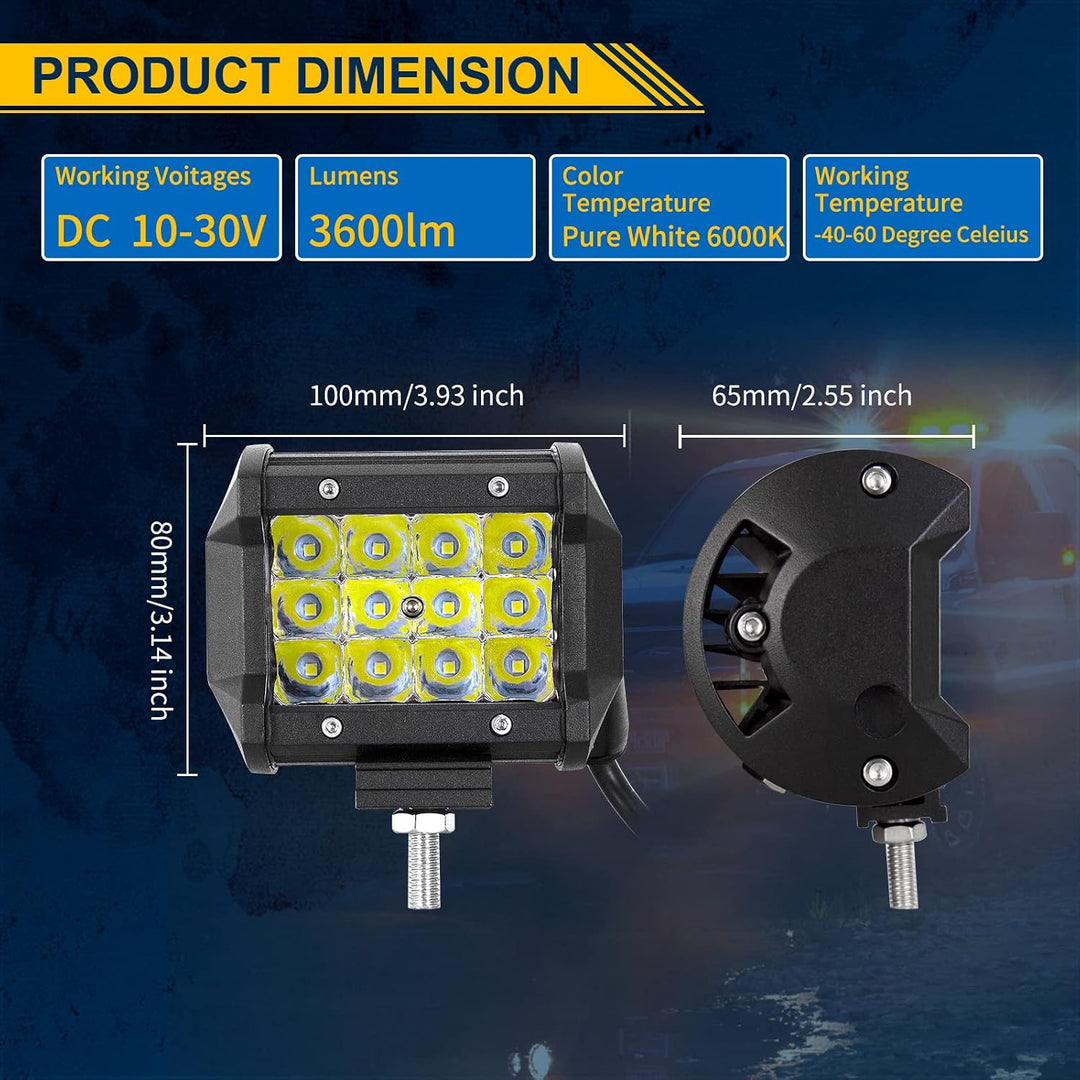AUXTINGS LED Zusatzscheinwerfer Scheinwerfer mit 3 Reihen 56 cm 270W LED Nebelscheinwerfer gebogen+