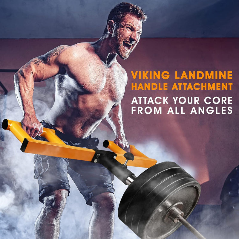 Yes4All Viking Press Landmine Griffbefestigung für 5.1 cm olympische Langhantel - 3 Handgriffpositio