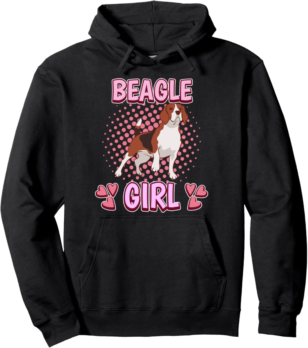 Mädchen Beagle Girl Beagle Pullover Hoodie