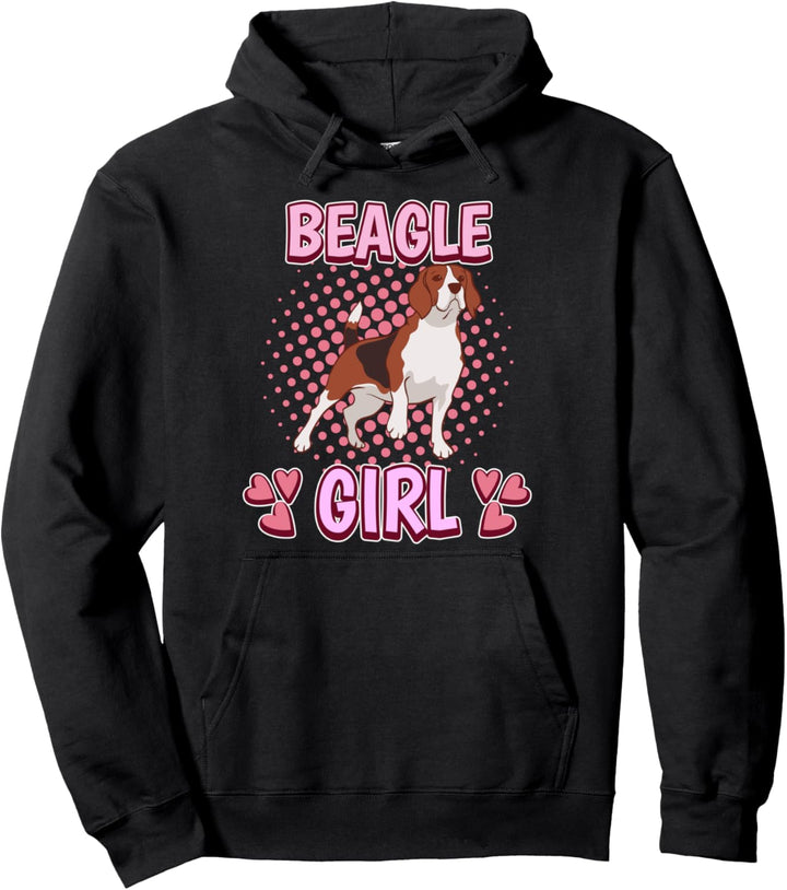 Mädchen Beagle Girl Beagle Pullover Hoodie