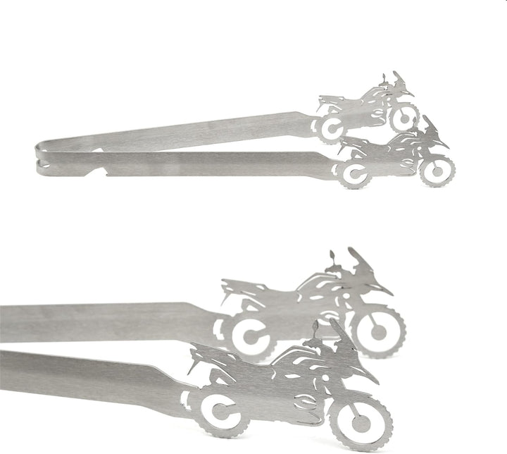 Grillzange Motiv Motorrad GS, spülmaschinengeeignet, Geschenkidee, Männergeschenk, Geschenk Motorrad