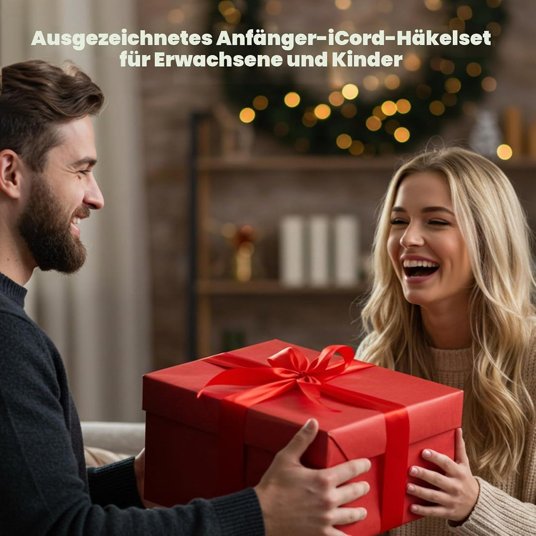 Caydo Strickmühle Kit Häkelset für Anfänger, Elektrisch Strickmaschine Set Automatische Herstellung