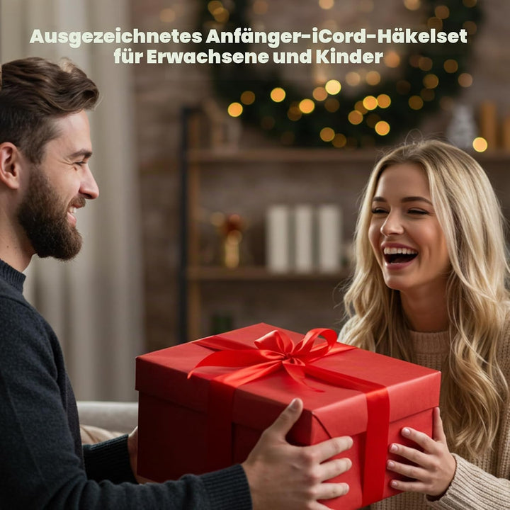 Caydo Strickmühle Kit Häkelset für Anfänger, Elektrisch Strickmaschine Set Automatische Herstellung
