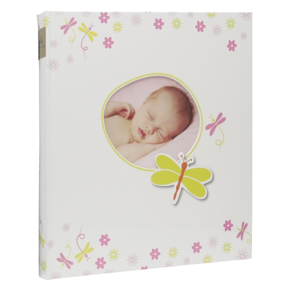 goldbuch Babyalbum mit Fensterausschnitt, Schmetterling, 30 x 31 cm, 60 weisse Blankoseiten mit 4 il