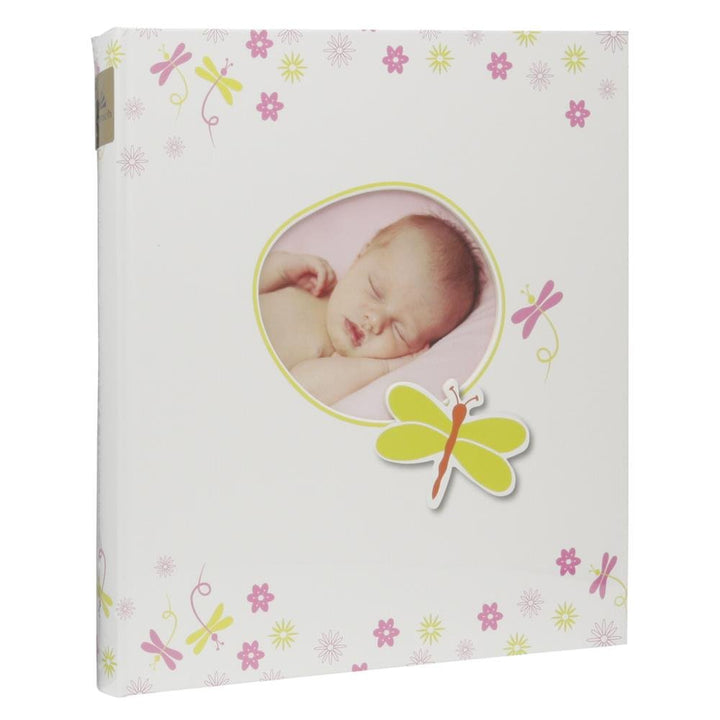 goldbuch Babyalbum mit Fensterausschnitt, Schmetterling, 30 x 31 cm, 60 weisse Blankoseiten mit 4 il