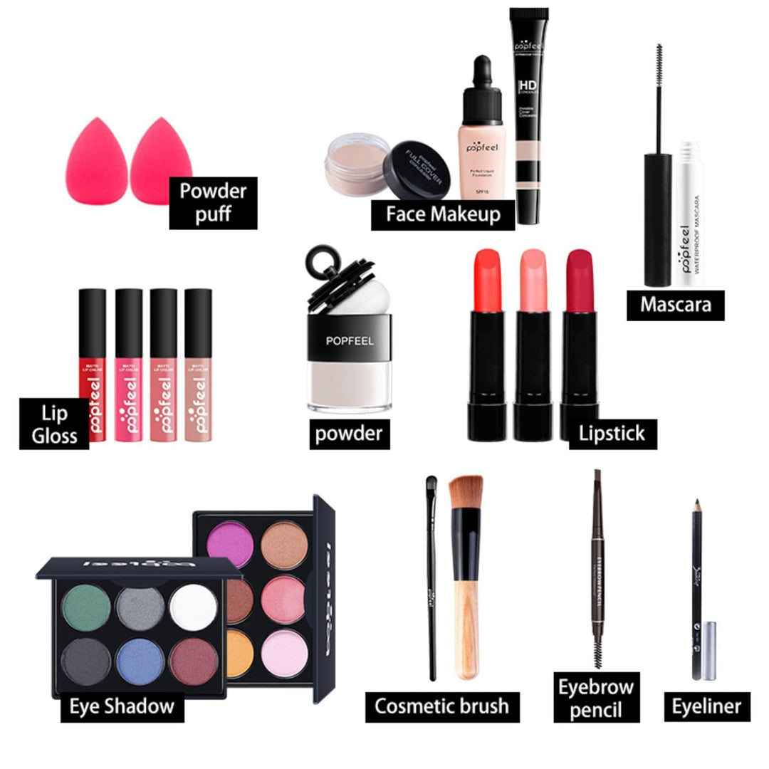 FantasyDay Multifunktions Exquisite Make-up Geschenkset Kosmetik Schmink Kit für Gesicht, Augen und