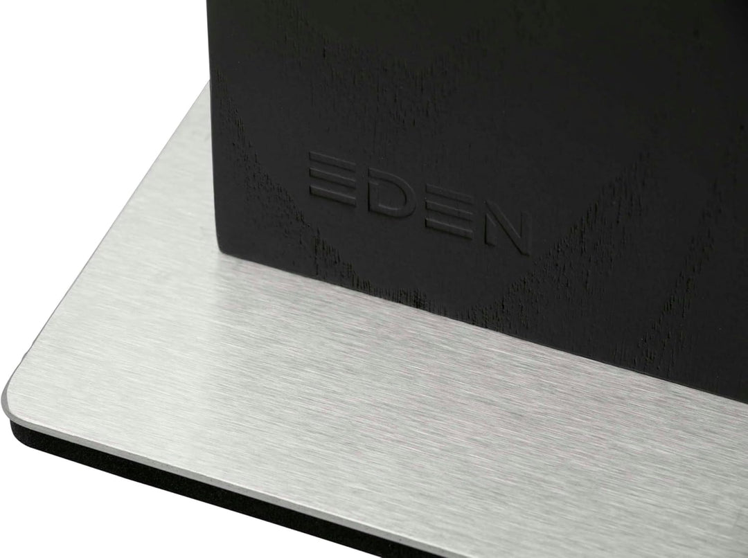 Eden Quality Products Eden Magnetic Knife Block EQB102 magnetischer Messerblock, schwarzem Eschenhol