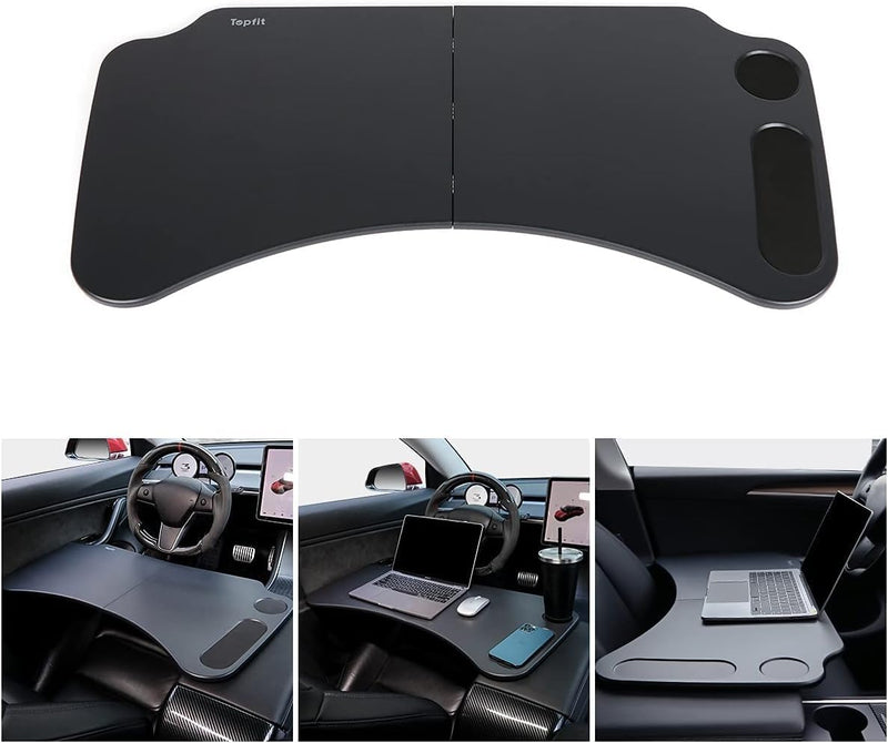 BMZX Tesla Model 3 Model Y Lenkrad Schreibtisch Tragbare Auto Tisch Auto Esstisch mit Getränkehalter