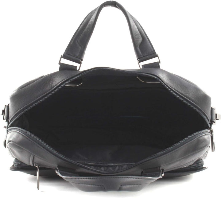 PIQUADRO Akron Ledermappe 30 cm Laptopfach Schwarz Einheitsgrösse, Schwarz Einheitsgrösse