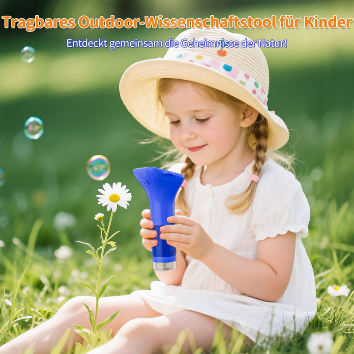 Digitales Mikroskop für Kinder, SKYBASIC 1000x Zoom Mini-Mikroskopkamera für Kinder mit 2.0 Zoll Bil