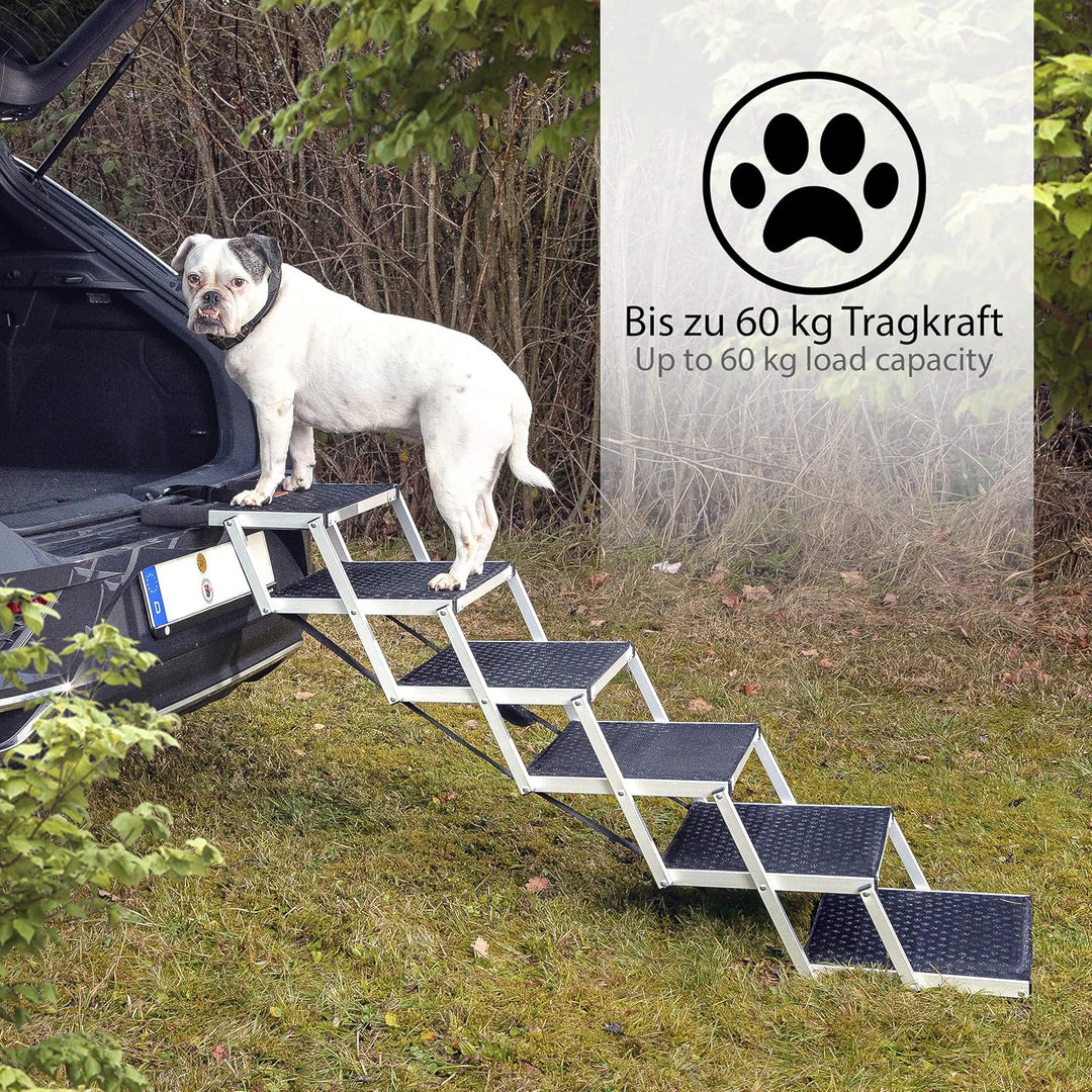 ONVAYA® Hundetreppe faltbar | Hunderampe Einstieghilfe für Autos oder hohe Betten | klappbare Hausti