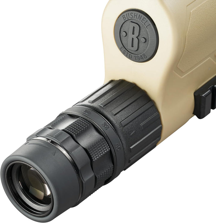 Bushnell 781545ED Legend T-Series Flp Spotting Scope with Mil-Hash Reticle, 15-45 x 60mm, Tan Flp Sp