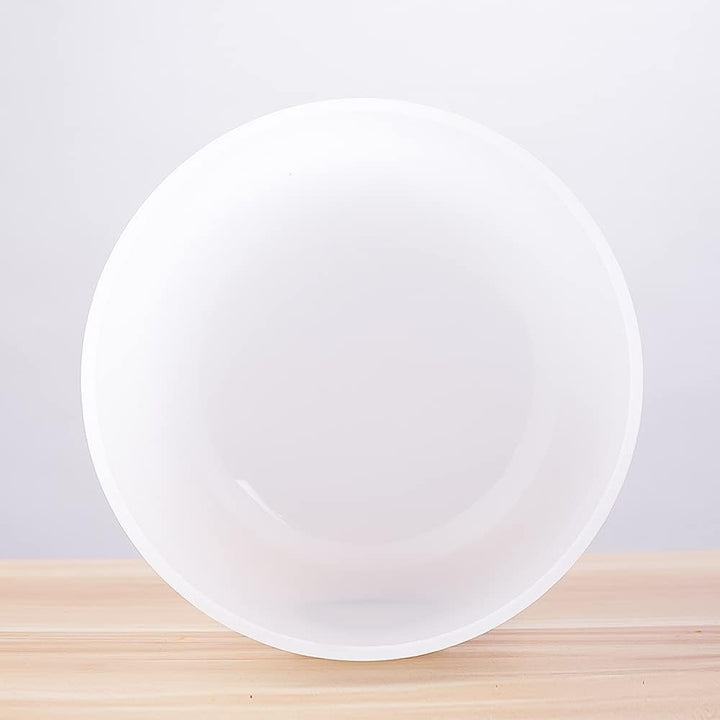 Frosted 432Hz C Wurzelchakra Quarzkristall-Klangschale für Meditation, Yoga und Entspannung, 25,4 cm