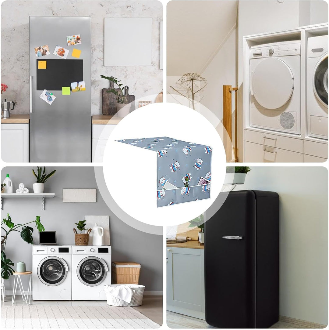 Refrigerator Top Cover, Oxford Cloth Dust Cover, Waterproof Fridge Cover, Washer Dust Cover, Laundry