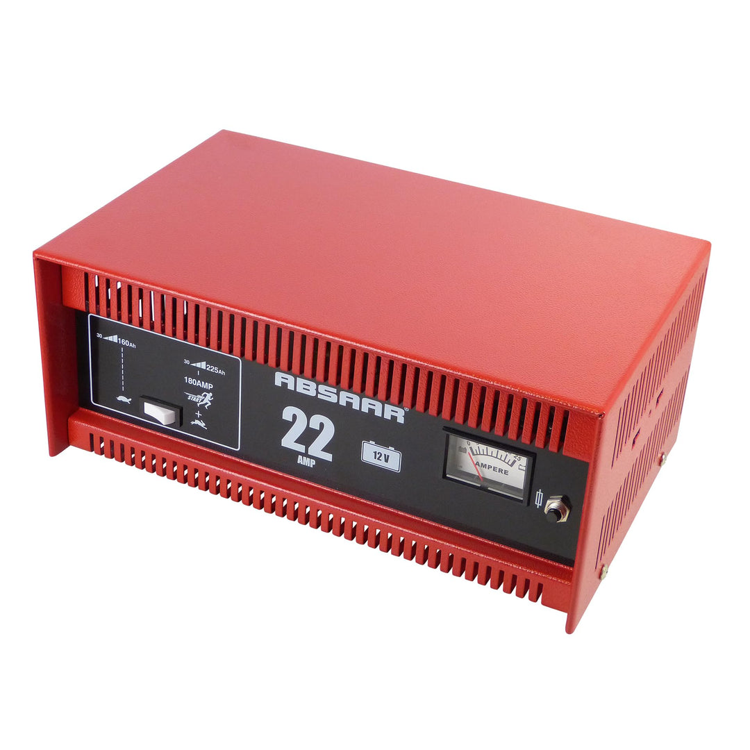 Absaar 635622 77917 Batterieladegerät Auto Ladegerät 22A 12V mit Starthilfefunktion, für 30 Ah - 225