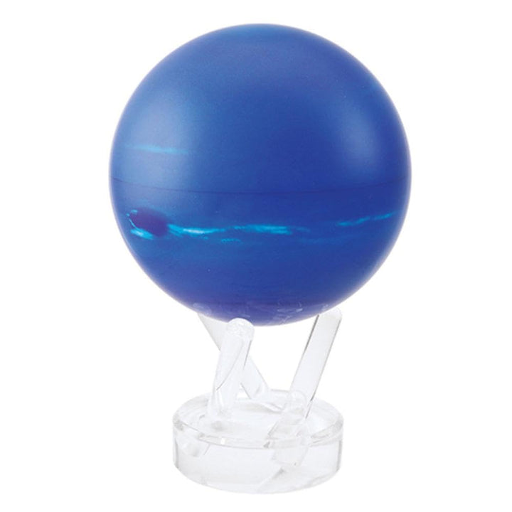 MOVA Globus Weltraumserie Neptun 4,5" mit Sockel, solarbetriebener rotierender Globus, einzigartiges