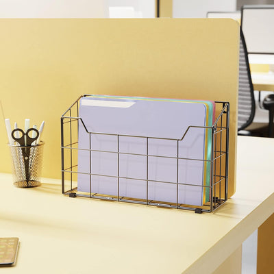 Univivi Gross Zeitschriftenhalter Wand, Zeitungshalter Wand Metall für A4 Post Brief, Prospekthalter