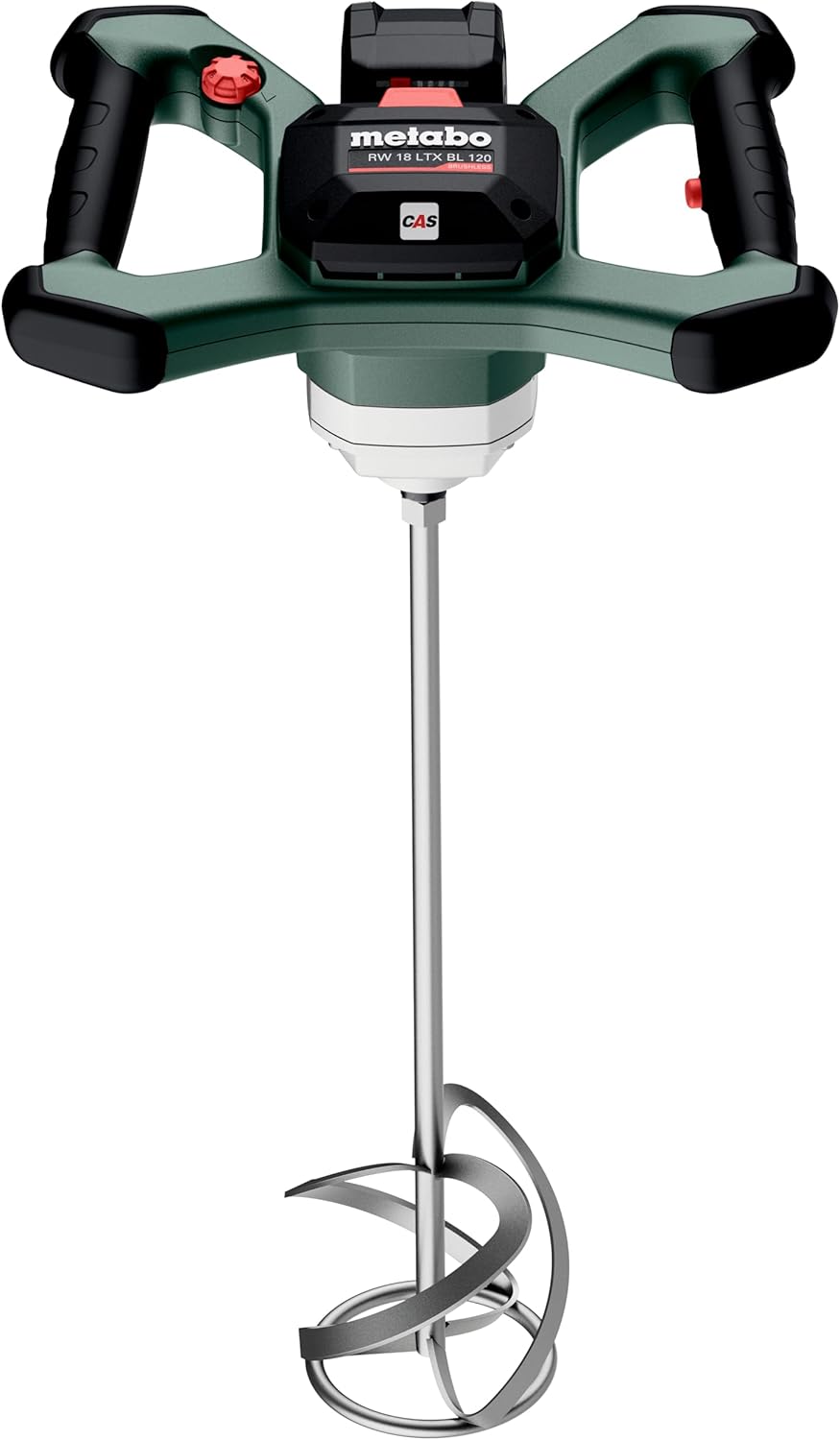 metabo Akku-Rührwerk RW 18 LTX BL 120-18V, Brushless-Motor, 30L Mischmenge, Schnellstopp, Ergonomisc