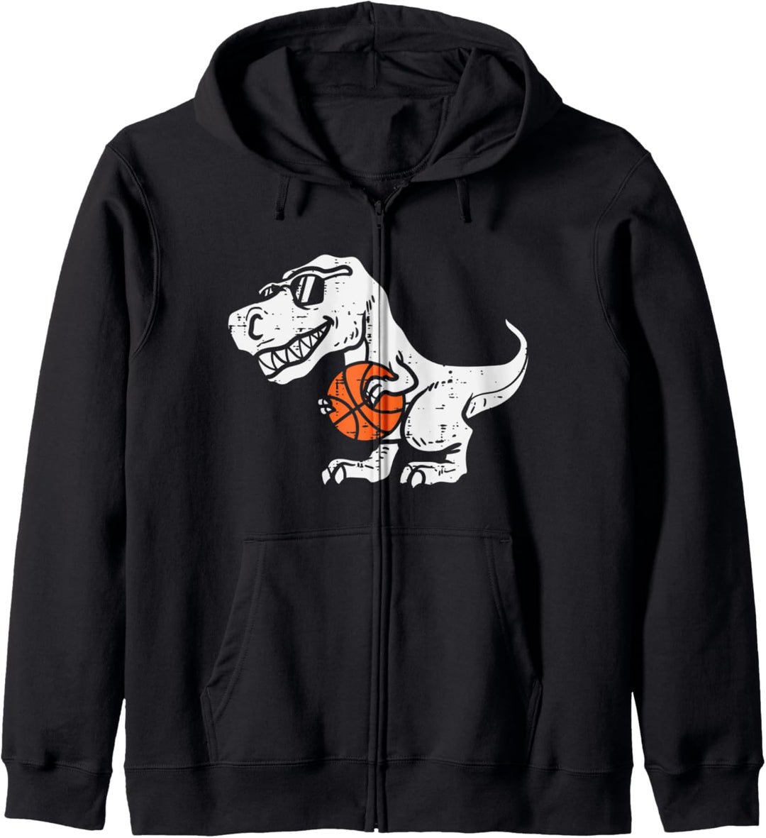 Trex Dinosaur Basketball Cute Sports Baller Player Kids Boys Kapuzenjacke