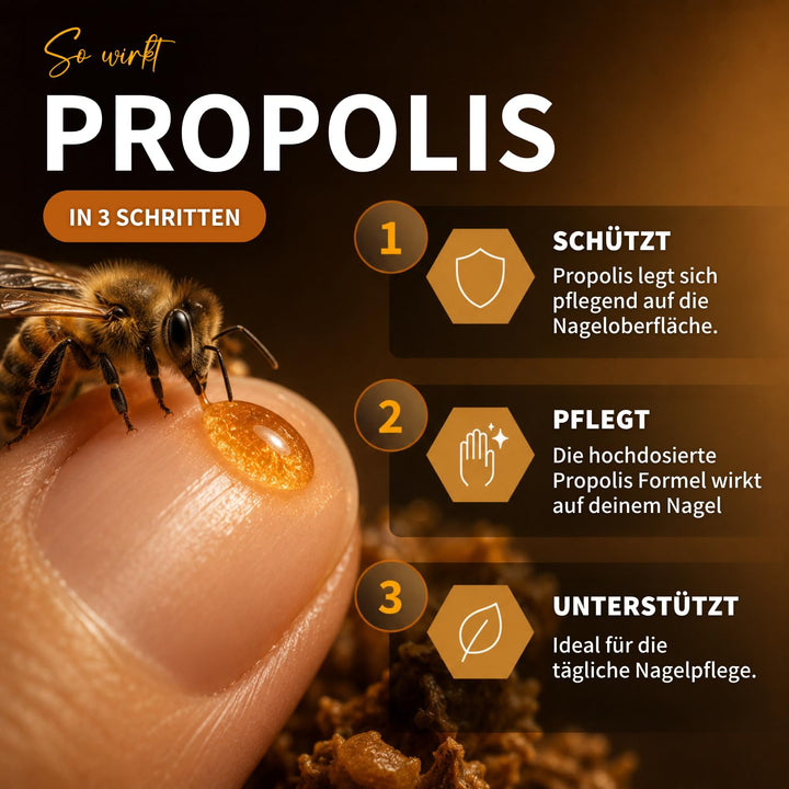 bedrop Propolis Nagelserum 10ml Nagelöl zur Nagelpflege & Stärkung natürlicher Nägel mit Propolis Te