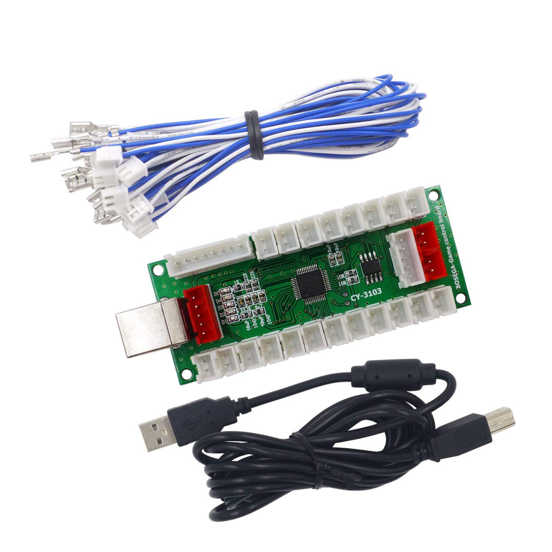 SJ@JX Arcade USB Encoder PC PS3 Android PS3 Encoder Power 5V Zero Delay Arcade Joystick Android Enco