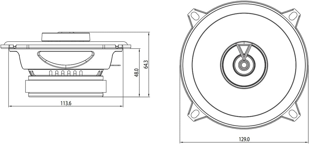 JBL Club 522F 2-Wege Auto Lautsprecher Set von Harman Kardon - 135 Watt Pro KFZ Autolautsprecher Box