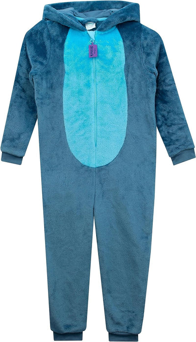 Disney Stitch Onesie | Lilo and Stitch Onesie Mädchen | Stitch Schlafanzüge Für Mädchen 122 Blau, 12