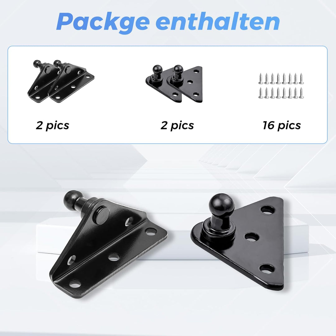 ARANA 10MM Kugelzapfenhalterung für Gasfeder Gasfederbeine Lift Stützen Stossdämpfer Federstütze 4PC