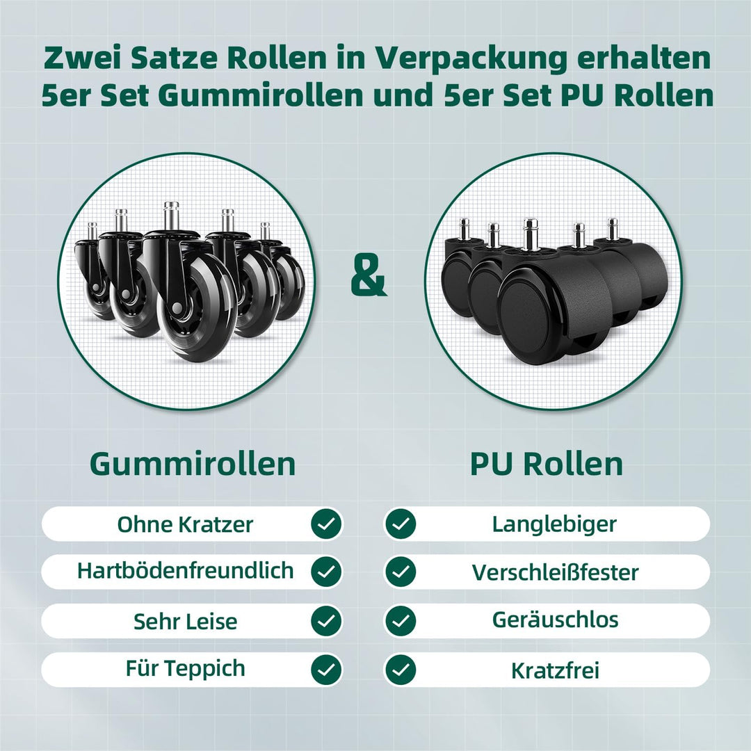Bürostuhl Ergonomisch,Schreibtischstuhl mit Hochklappbaren Armlehnen, Einstellbarer Lendenstütze, Wi