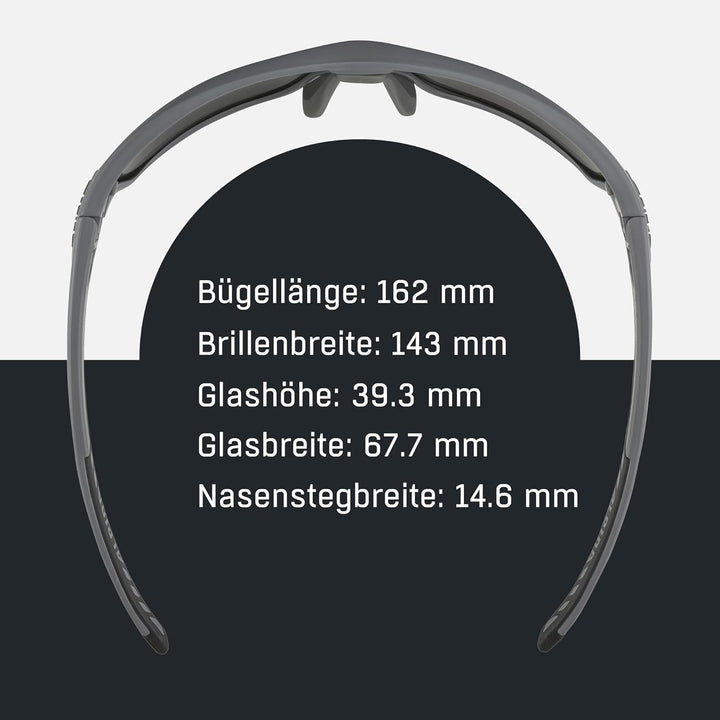 ALPINA TRI-SCRAY 2.0 - Indiv. Anpassbare, Bruchsichere Wechselscheiben Sport- & Fahrradbrille Mit 10