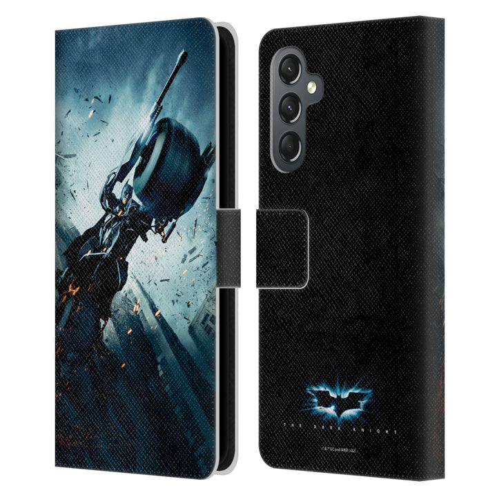Head Case Designs Offizielle The Dark Knight Batman Batpod Wichtige Kunst Leder-Wallet-Hülle Kompati