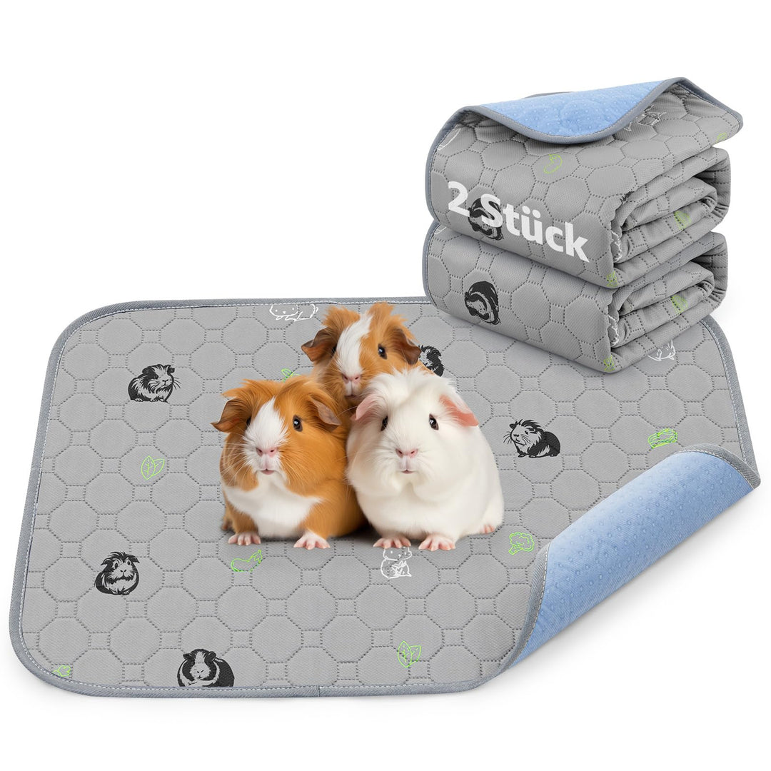 PICK FOR LIFE wasserdichte Pipipads für Meerschweinchen, super saugfähige PIPI unterlagen Kaninchen,