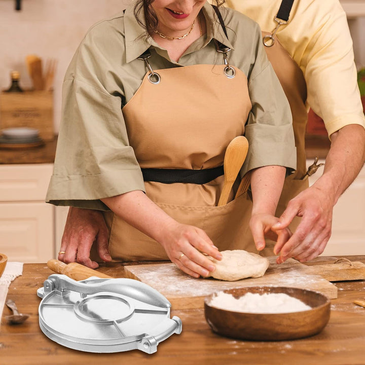 YARNOW Tortilla Maker Tortilla Press Edelstahl Antihaft Pie Teigpresse Maispresse Presspfanne Kuchen