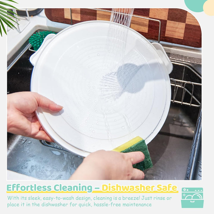 Ohuhu Kuchen Transportbox, Torten Transportbox mit Deckeln und Tragegriff, Tragbarer Tortentransport