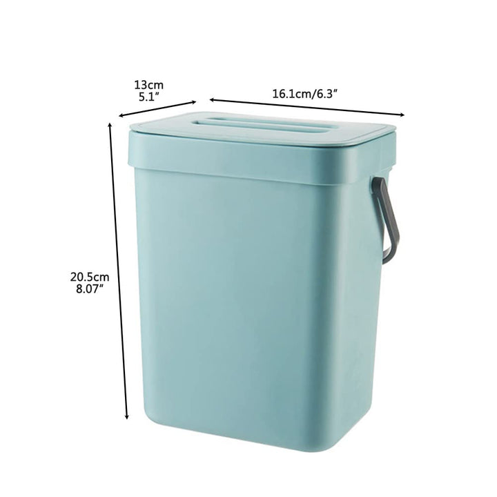 Kleiner Mülleimer mit Deckel, 3L Küchenmülleimer, Kompostbehälter, Mülleimer Küche Unterschrank, Bio