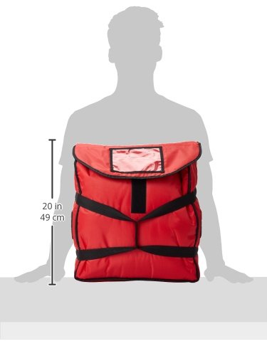 Rubbermaid Commercial Products FG9F3600RED Professional Pizzatasche, mittel, Rot Pizza M, Pizza M