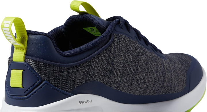 PUMA GOLF Herren Fusion Pro Extra Wide Golfschuh 41 EU Peacoat Puma Silver Limepunch, 41 EU Peacoat