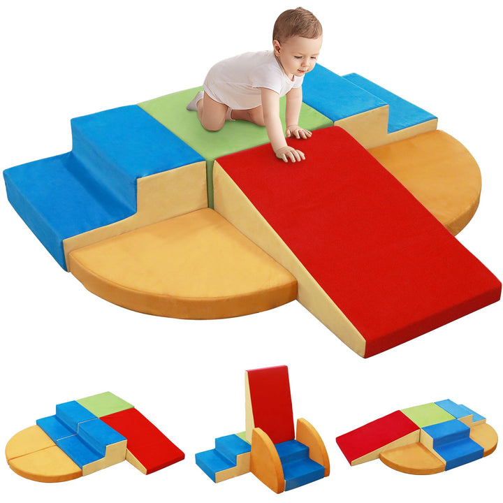 Schaumstoff Bausteine Kinder, Softbausteine, Montessori Spielzeug für Kinder, Waschbare Hülle für In