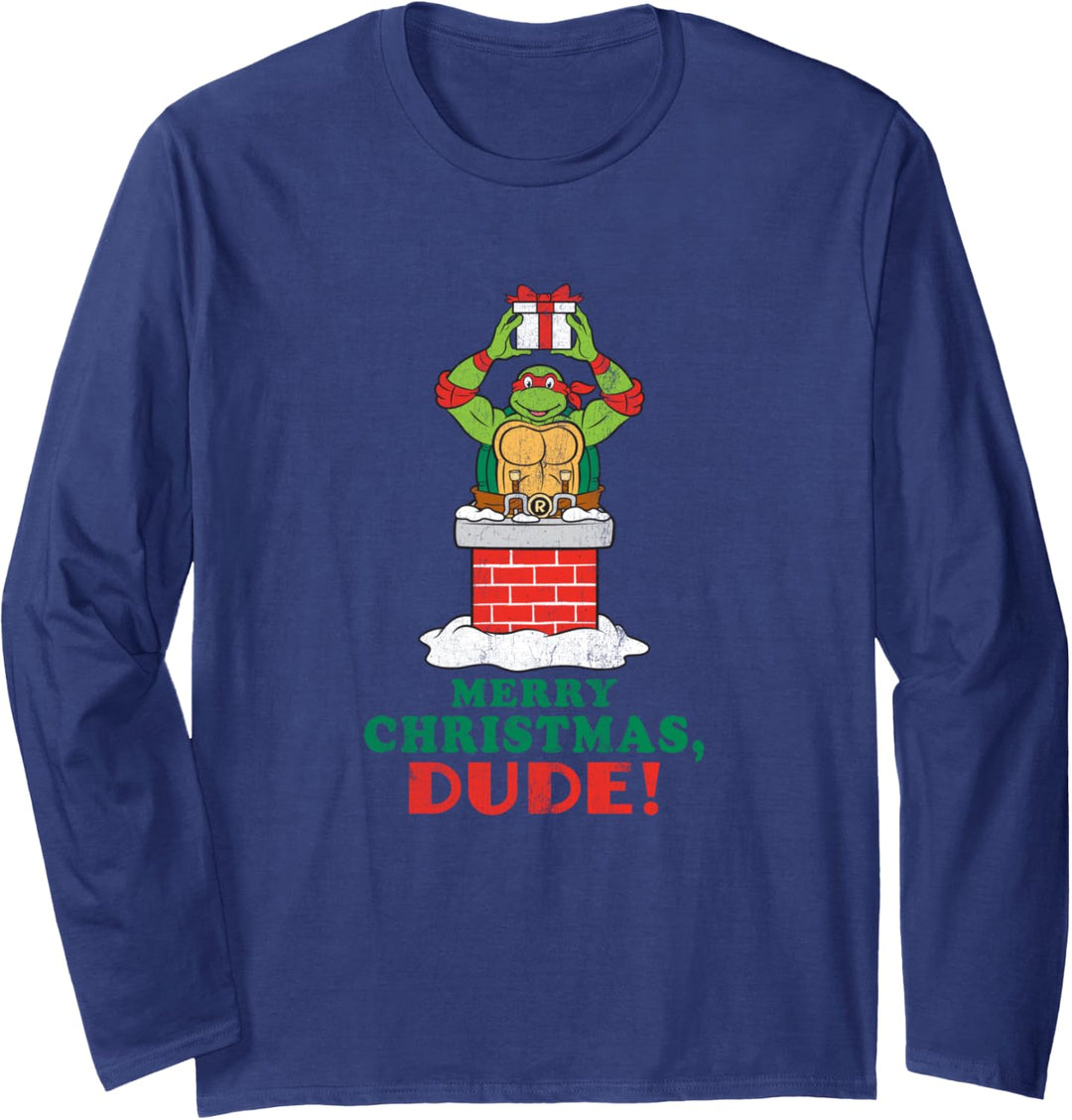 Teenage Mutant Ninja Turtles Merry Christmas Dude Langarmshirt