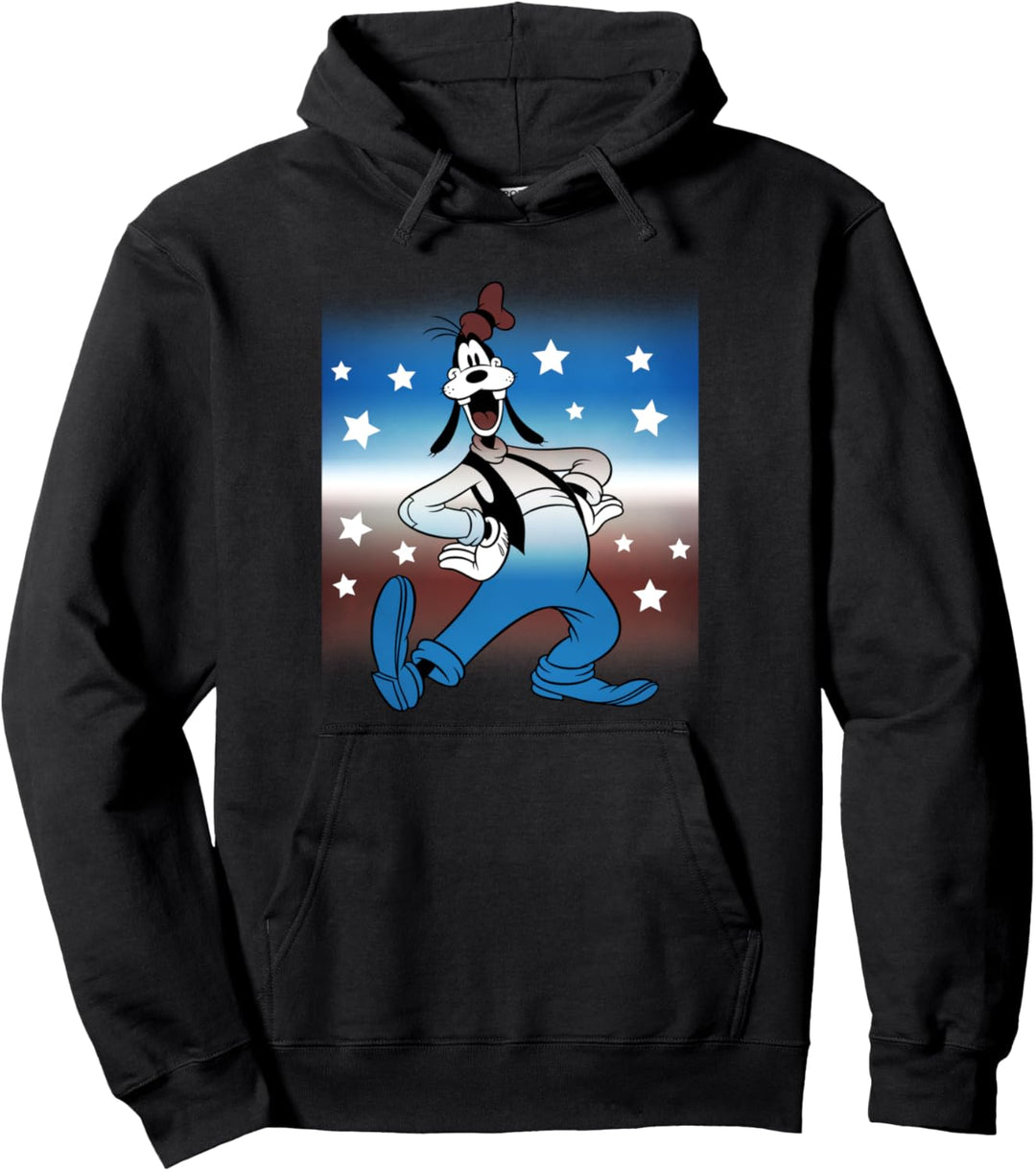 Disney Mickey And Friends Goofy Americana Portrait Pullover Hoodie