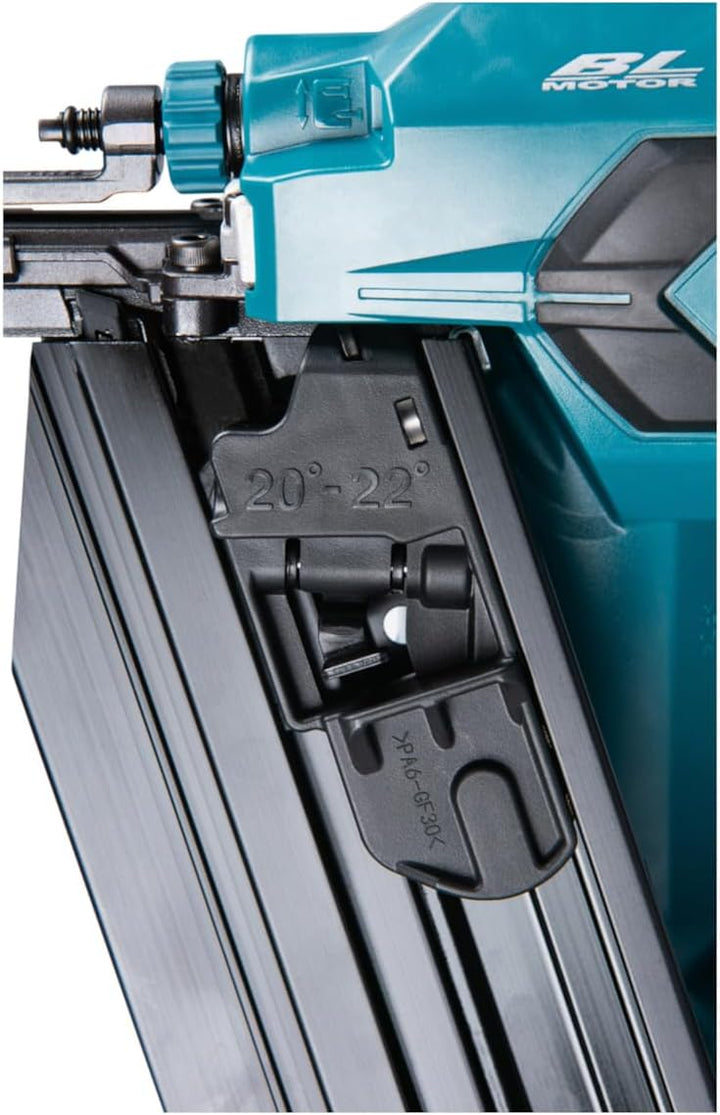 Makita DBN901ZK Bürstenloser Rahmennagler, 18 V, Li-Ion, LXT, Lieferung in Tragetasche, Batterien un