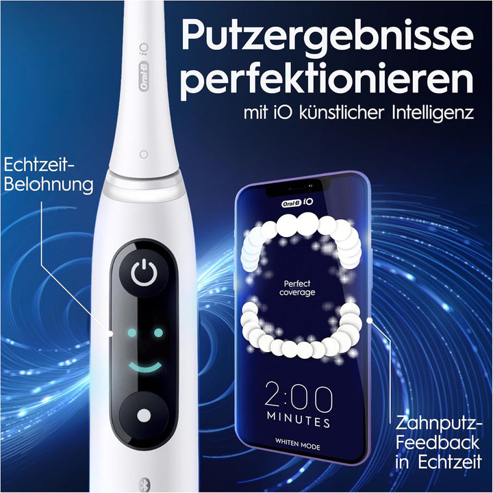 Oral-B iO Series 8 Plus Edition Elektrische Zahnbürste/Electric Toothbrush, PLUS 3 Aufsteckbürsten,