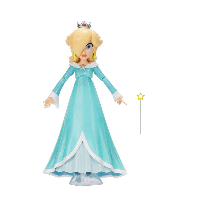 „Super Mario Galaxy“-Film: Rosalina-Actionfigur (12,7 cm) mit Zubehör, offiziell lizenziert von Jakk