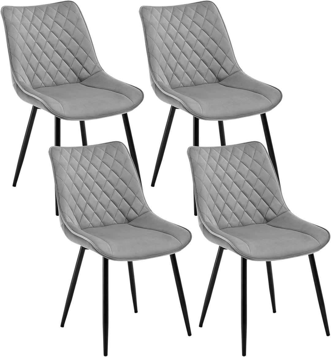 WOLTU 4 x Esszimmerstühle 4er Set Esszimmerstuhl Küchenstuhl Polsterstuhl Design Stuhl mit Rückenleh
